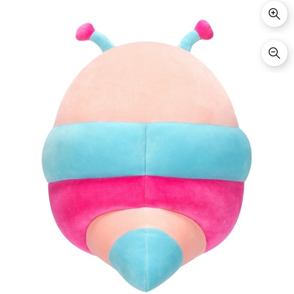 Squishmallows Griffith The Peach Bookworm Plush 8in - Picture 4 of 8